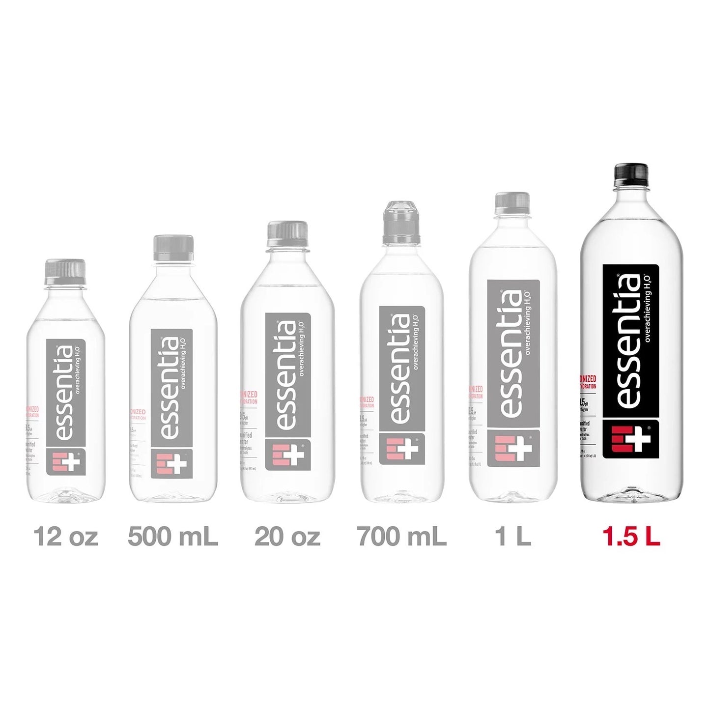 Essentia Ionized Hydration- 10 cases (12x1.5L bottles per case)*120 total bottles*