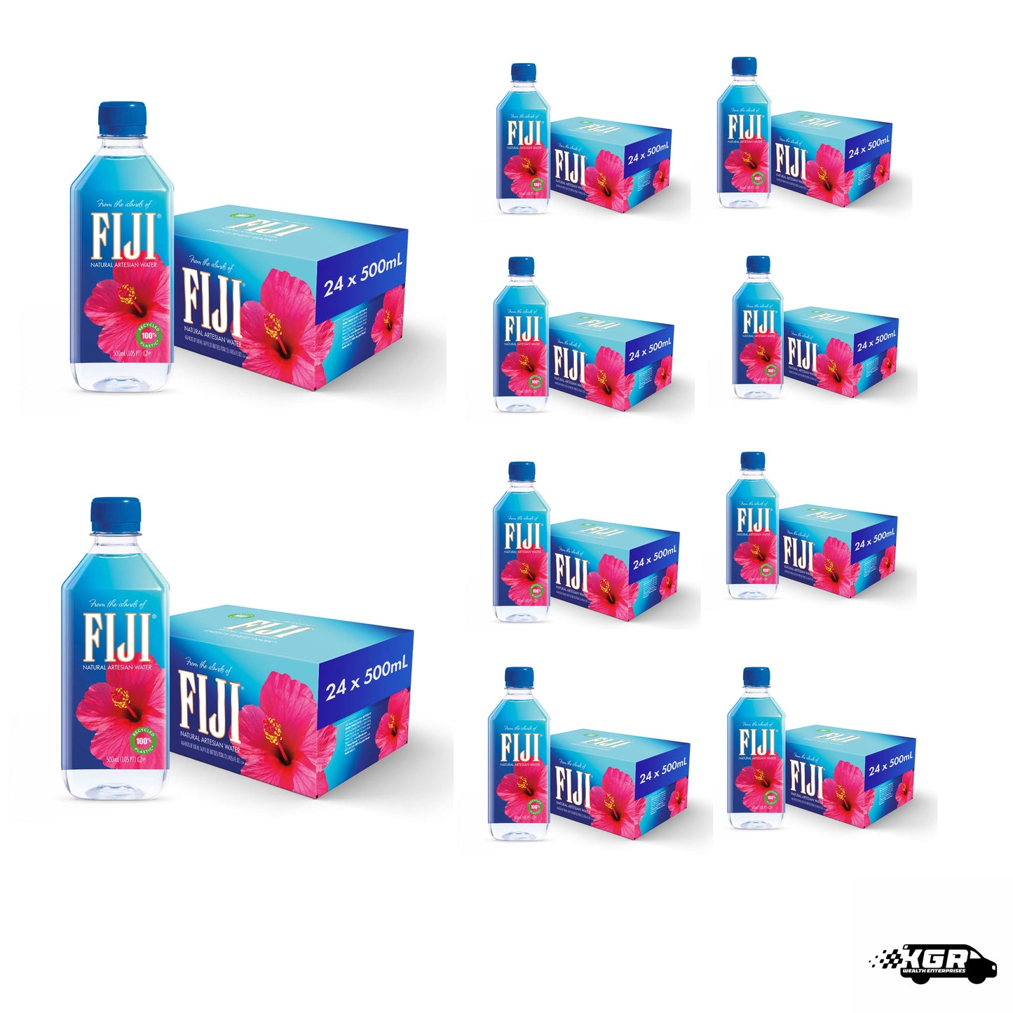 Fiji Premium Water- 10 cases (24x500ml bottles per case)*240 total bottles