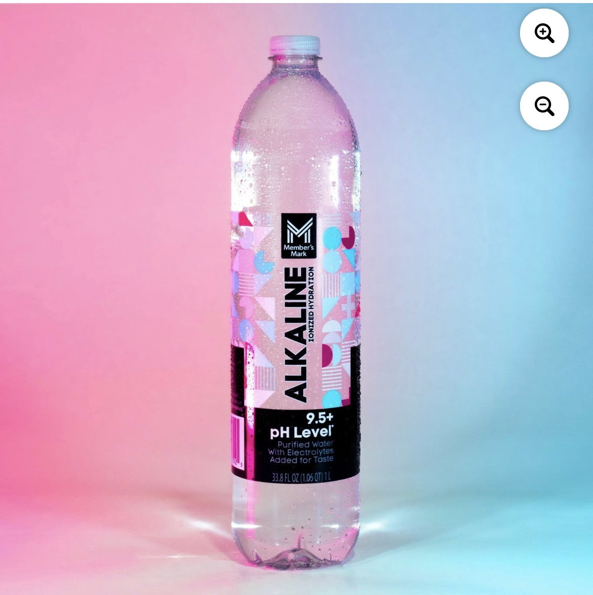 Member’s Mark Plus+ Alkaline Water 1L Full Pallet – 40 Cases | 720 Bottles