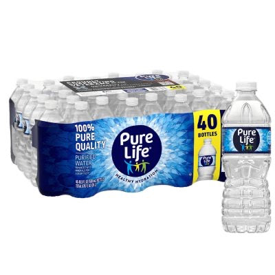 Full Pallet Pure Life 16.9 oz/40 per case (48 cases) 1920 total bottles & Half Pallet Gatorade Variety Pack 20oz/24 bottles per case (27 cases) 648 total bottles *2568 total drinks*