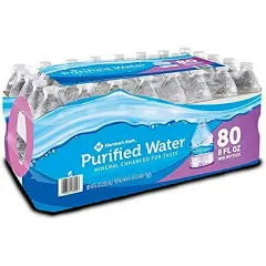 Full Pallet Members Mark Purified Water- 8oz/80pk 48 cases (3840 total bottles)