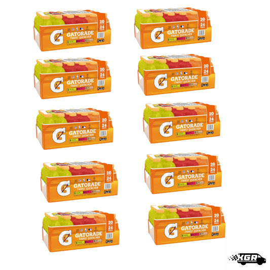 10 cases Gatorade Variety Pack 20oz/24 bottles per case 240 total bottles