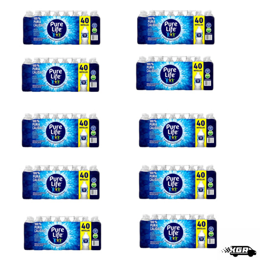 10 cases Pure life 16.9oz/40 bottles per case 400 total bottles